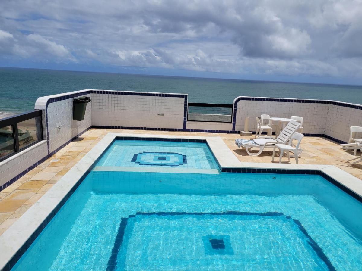 Apto com vista para o Mar, e Piscina na cobertura. Recife Exterior foto