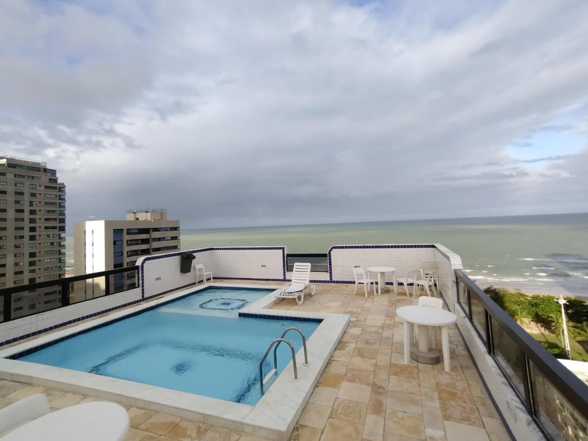 Apto com vista para o Mar, e Piscina na cobertura. Recife Exterior foto